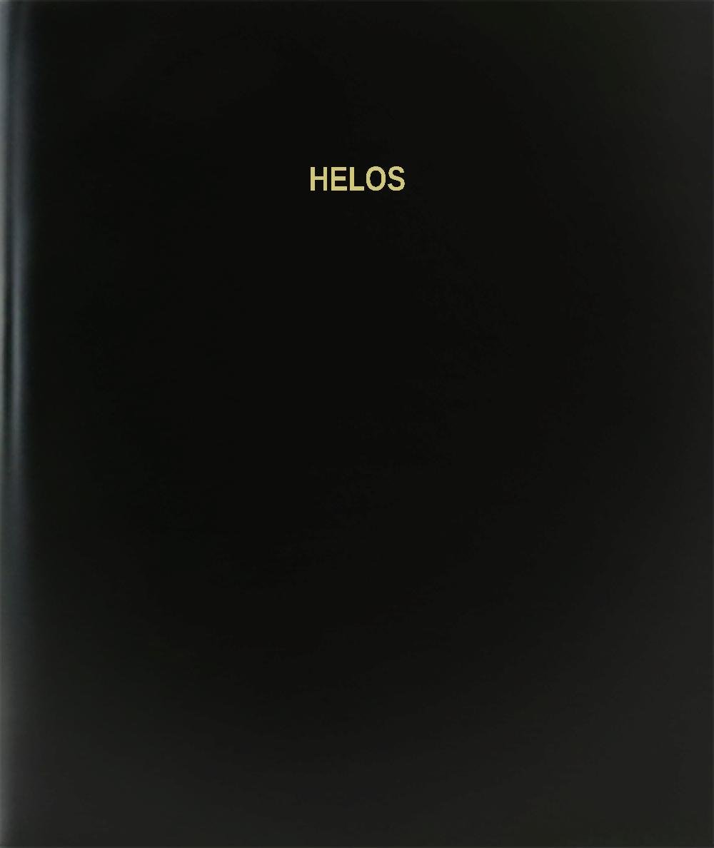 BookFactory Helos Log Book/Journal/Logbook - 120 Page, 8.5''x11'', Black Hardbound (XLog-120-7CS-A-L-Black(Helos Log Book))      Case