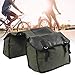 Leapiture Saddle Bag Backpack Multi Function Canvas Saddle Bag Bikes Bag Rear Rack Carrier Accessories for Cycling Trips Motorcycle Rides