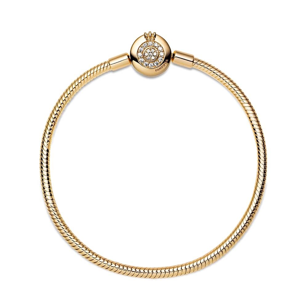 Pandora Kobiety Signature Moments Bransoletka, Złoty, 18 cm