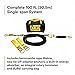3M DBI-SALA 7600510 Sayline Synthetic Horizontal Lifeline System, 100' Kernmantle Rope with Tensioner, Energy Absorber, Two 6' Tie Off Adaptors, Carrying Bag, Black
