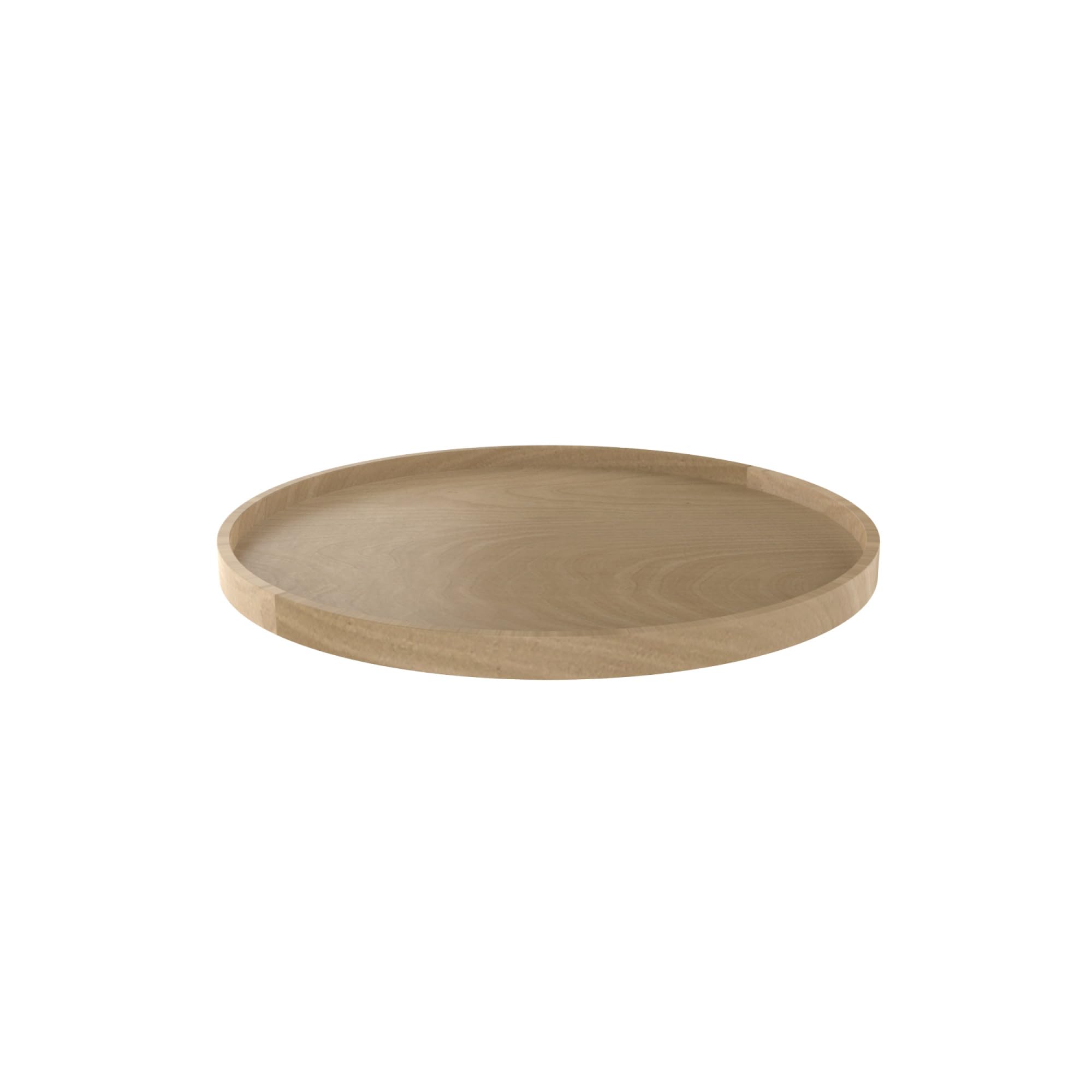 4WLS001-28-B52 - 28 in. Wood Full Circle Lazy Susan Single Shelf with Swivel Bearing