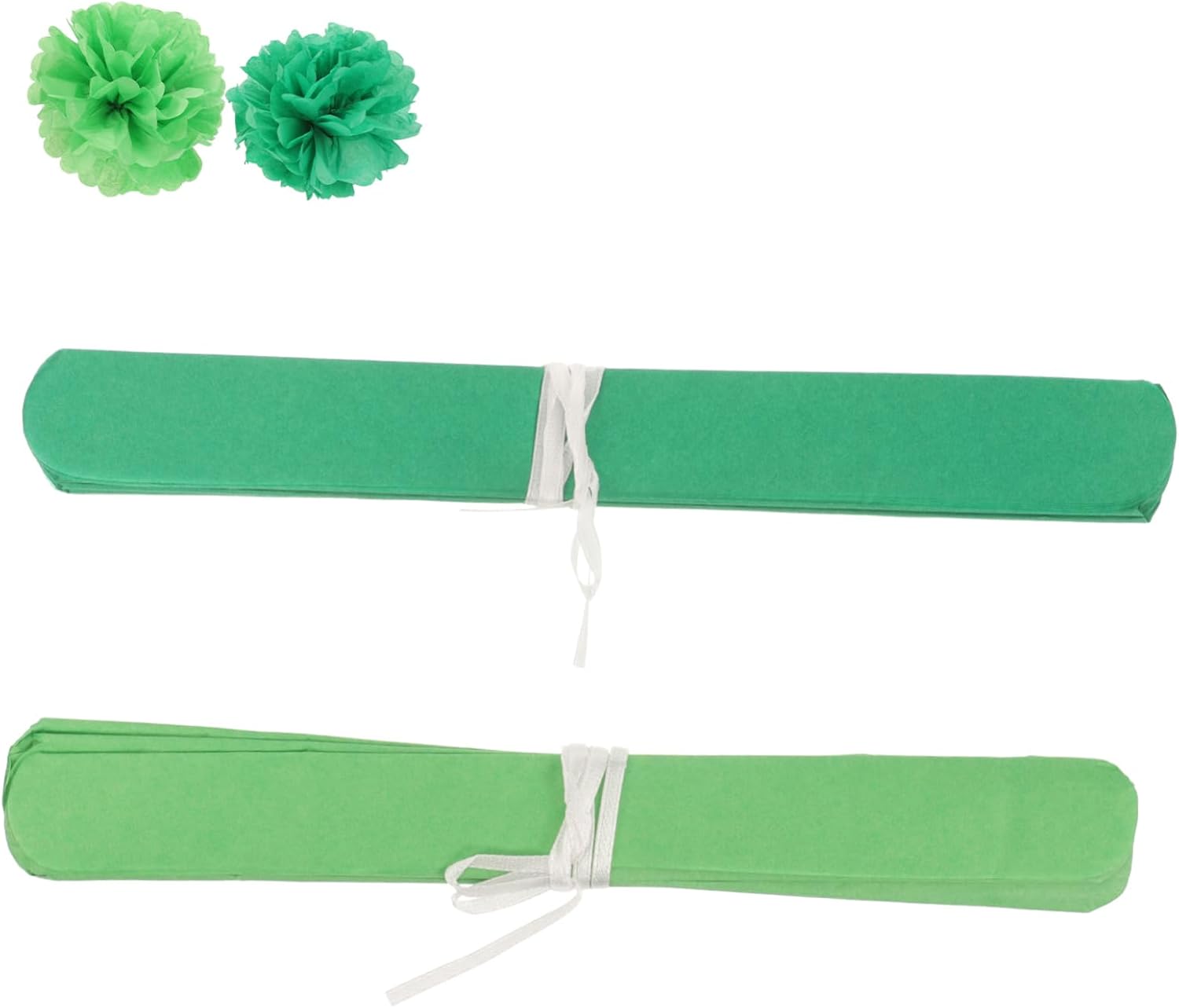 JECOMPRIS 4sets Paper Pom Poms Balls Green Tissue Ball Pendant Decorative Paper Flower for Home 20pcs*4