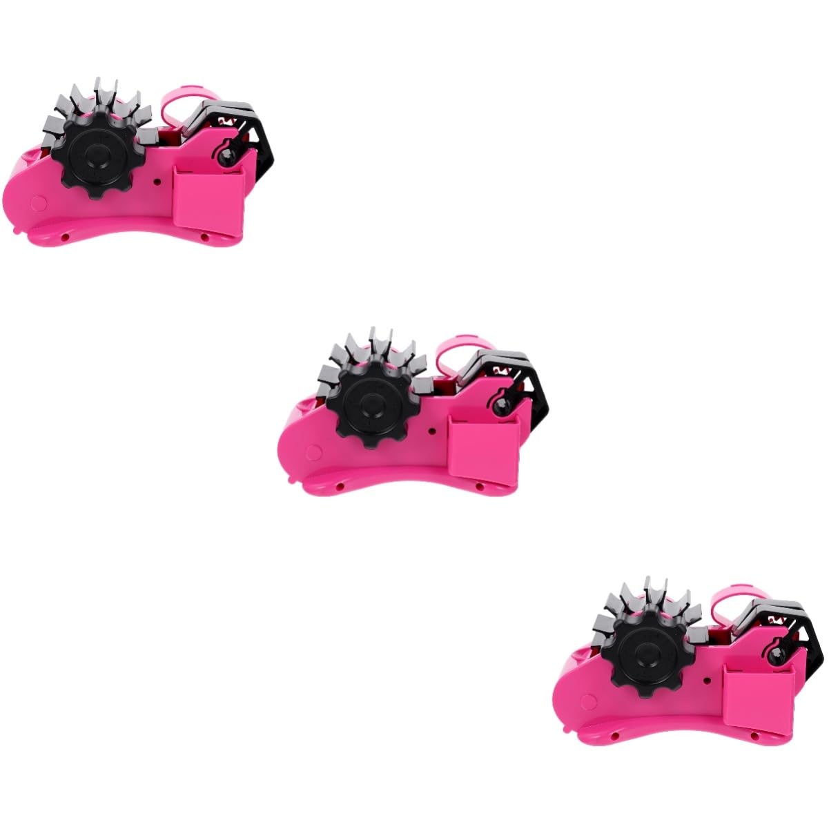 Lurrose 3 Stück Multi Funktions Tape Cutter aus Halter für Klebeband Semi Automatischer Abroller für Tape Robuste und Kompakte Bauweise für Bürobedarf