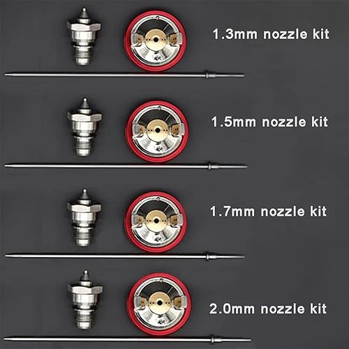 Miniatura 5 de LVLP - Pistola pulverizadora R500, pistola pulverizadora de pintura de aire para pintar autos (punta de boquilla de 0.059in)