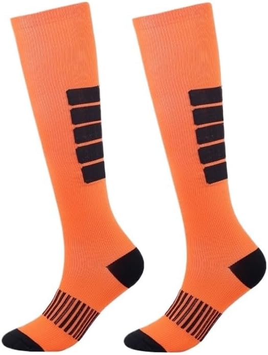 Striped Long Tube Pressure Socks For Sports Running Cycling
