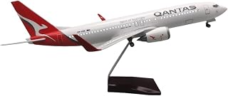 Scale Aircraft 47CM for B737-800 Airbus Australian Airline Die-Cast Resin Aircraft Model with Lights and Wheels Souvenirs Suitable for Display(No Light)