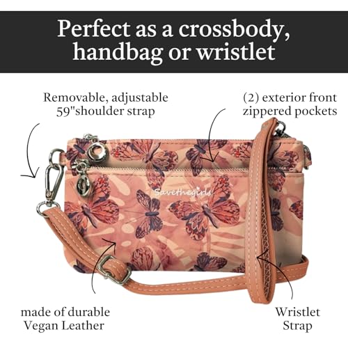 Image of Save the Girls Cell Phone Purse - Touch Screen Women's Crossbody Bag - Clutch Purses for Women (Bella)