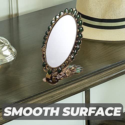Miroir cosmétique décoratif compact portable et pliable - 4