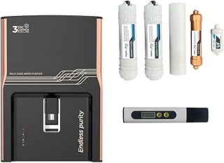 AquaUltra Black Water Purifier Filter for Home | RO+UV+UF+Taste Enhancer | 9L | Endless Purity | ISI Certified, High-Perfo Price In India