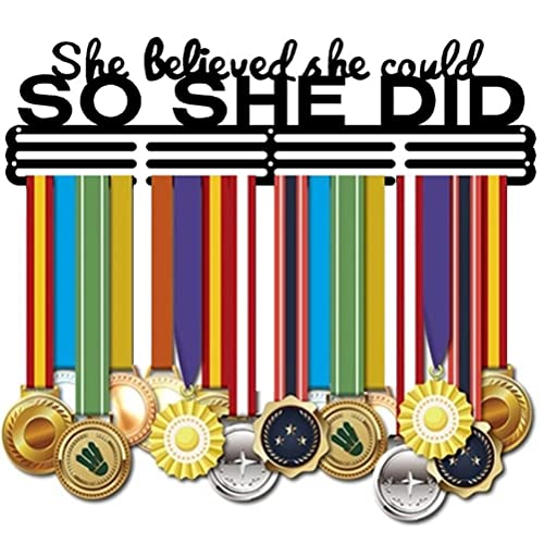 Suporte de medalha para medalhas para suporte de corrida, suporte de exibição She Believed Could SO