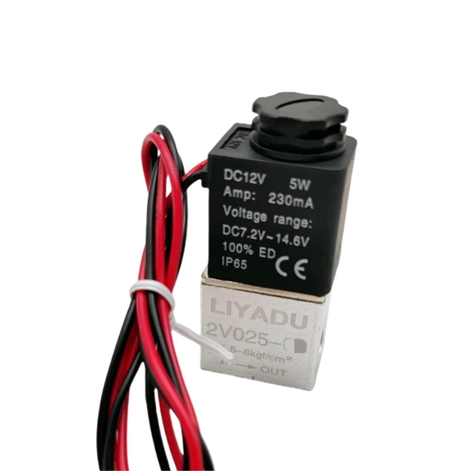 Électrovanne 2V025-08 G1/4 NC 2 ports AC 220V DC 12V 24V