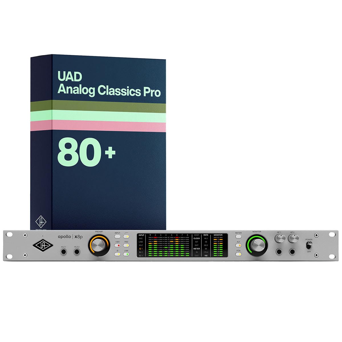 Amazon.com: Universal Audio Apollo x8p Gen 2 with UAD Analog