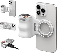 TELESIN Fun Shot Magnetic DSLR-Style Phone Grip for iPhone & Android - Ergonomic Handle with Detachable Wireless Shutter Remote & 1/4" Screw