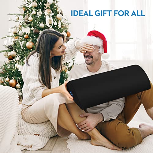 Steplively Foot Rest For Under Desk At Work-Ergonomic Design Foot Stool For Fatigue&Pain Relief With Memory Foam,Non Slip Bead,Washable Cover-Under Desk Footrest For Office,Home,Gaming(Black-Long) #TOP6