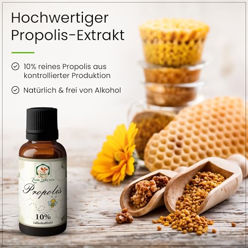 Propolis-Tropfen ohne Alkohol auch für Kinder und Tiere geeignet– 30ml - Reines Propolis-Extrakt vom Imker aus Deutschland - keine Zusatzstoffe