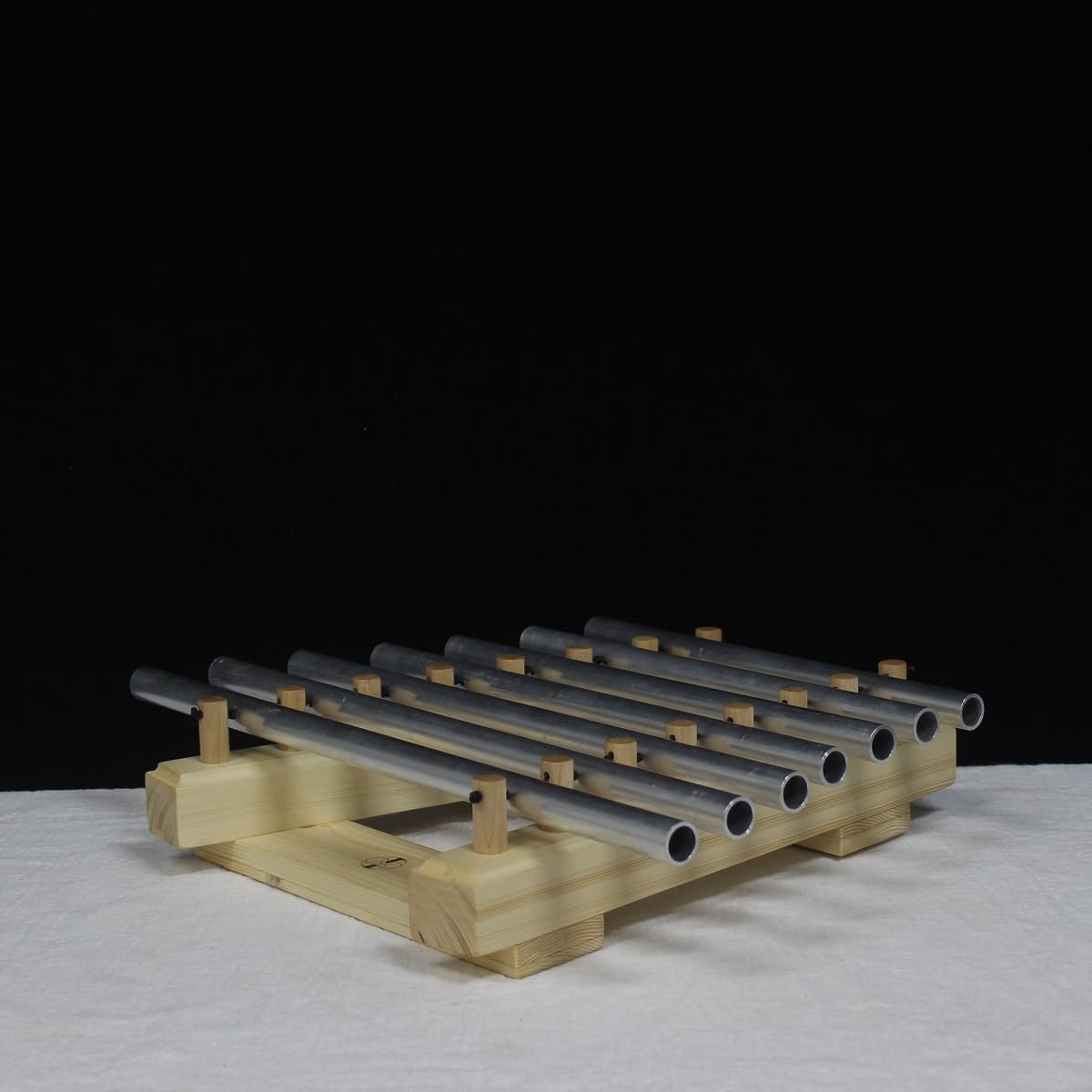 Arpa angelica con 7 campane tubolari suono angelico di lunga durata con robusto telaio in legno