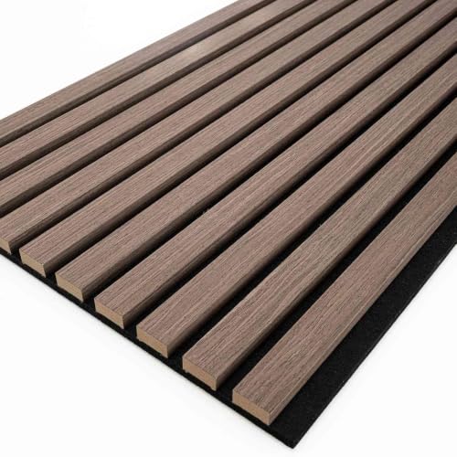 Panneaux muraux lambris marron foncé WallArt 80x40cm en bois MDF