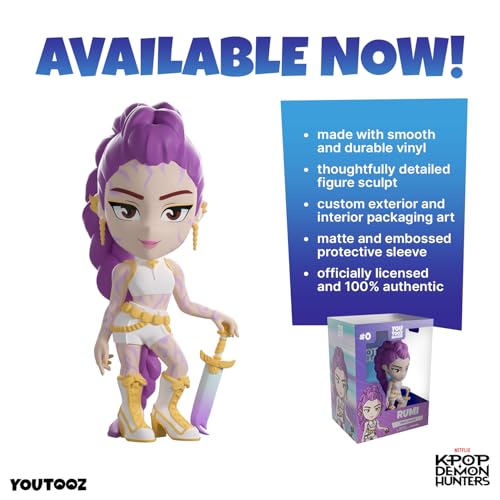 Youtooz Kpop Demon Hunters Rumi 4.7" Vinyl Figure, Collectible Rumi Figure from Kpop Demon Hunters Vinyl Collection by Youtooz - Used condition - Image 4
