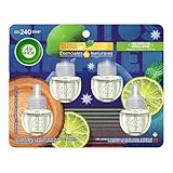 Air Wick Repuestos para Aromatizante Eléctrico, Maderas y Cítricos, 4 Piezas de 20 ml c/u