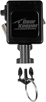 Gear Keeper Retractable Keychain with Stainless Steel Rotating Belt Clip - Split Ring Tactical Keychain for Keys & Badges - Holds Up to 28 Equipment Keys - High Force, 42-Inch Extension - USA Made