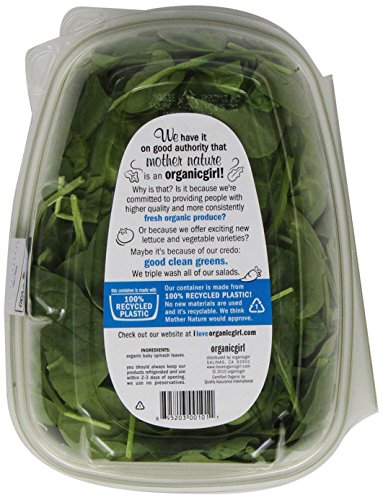 Organicgirl Organic Baby Spinach, 5 Oz #TOP1