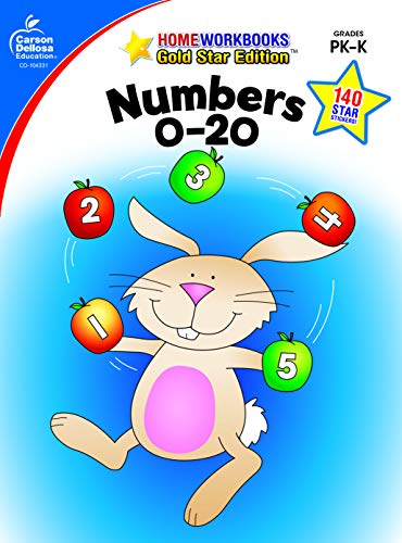 Numbers 0-20, Grades PK - K (Home Workbooks)