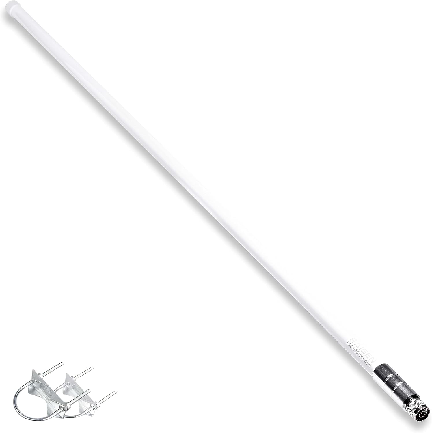 RAIGEN 8dBi LoRa 915 MHz Antenna 43.3in Indoor Omni-Directional LoRaWAN Helium Miner HNT Hotspot for MNTD, Nebra, RAK, Bobcat, Syncrob, and Sensecap [Cables Sold Separately] (8 dbi)