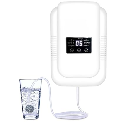 HANNEA Household Ozone Generator with Timer Multi-functional Ozone Generator for Air Purification, Water Treatment, Vegetable Cleaning 600mg/h Ozone Generator Machine for Purifying Water for Cleaning