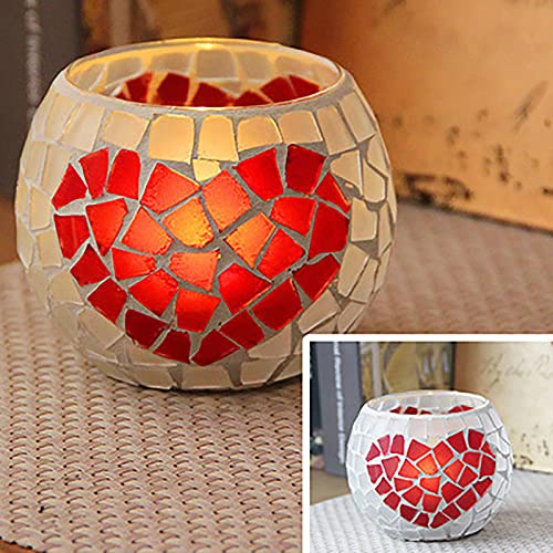 Portavelas Mosaico Cristal, Portavelas Romantico, Candelabro Cris...