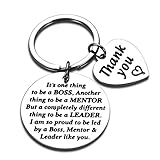 Boss Gifts for Christmas Men Women Office Keychain Appreciation Gifts for Supervisor Mentor Leader Birthday Thank You Leaving Going Away Gifts Retirement Coworker Boss Lady Goodbye Presents