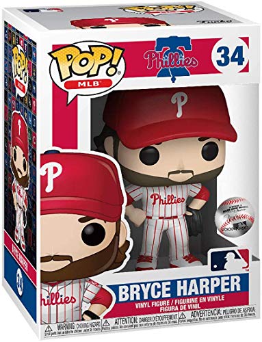 Bryce Harper Philadelphia Phillies White Jersey #34 Pop Sports Mlb Action Figure (Bundled With Ecotek Pop Protector To Protect Display Box) #TOP2