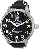  Zeno Watch Basel Herren-Armbanduhr XL Quarz Analog Leder 6221Q-a1