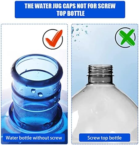 Water Jug Cap Silicone No Spill Caps 5Gallon Water Bottle Replacement Cap 3PCS Reusable Anti Splash Water Jug Lids Snap on Cap