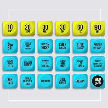 TidyFriend Exercise Dice 6 Sided Foam Workout Dice for Teens & Adults, Fun Fitness Equipment for Solo or Group Classes, Home Gym Use Great Workout Equipment & Gifts for Gym Lovers (Blue)