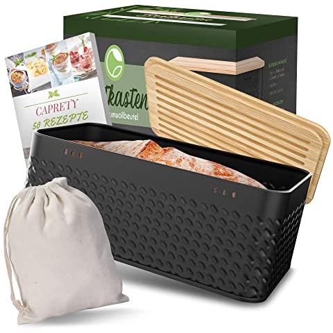 CAPRETY Brotkasten - Innovative Brotbox dank Carbonbeschichtung Cover