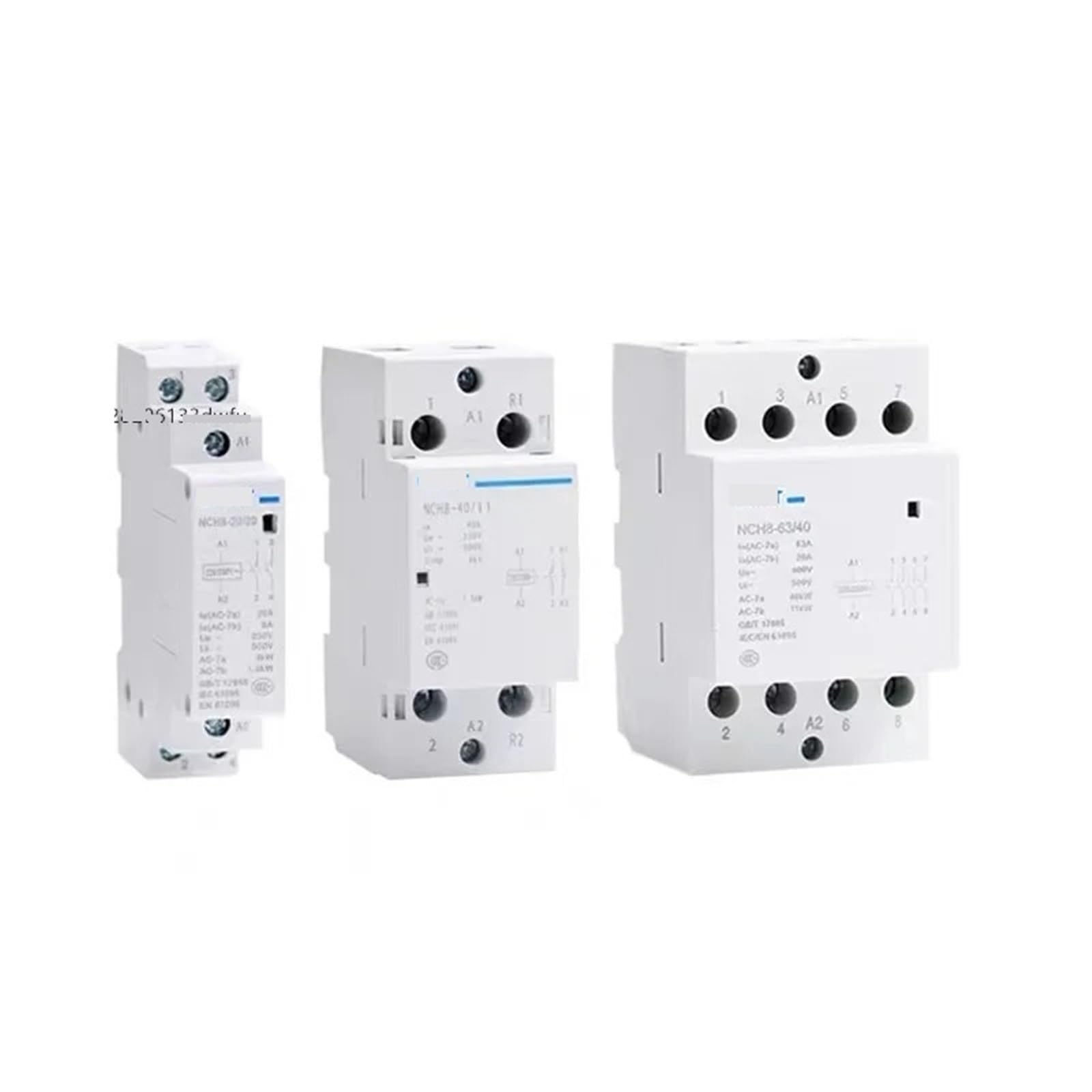 Contacteur rail Din NCH8-63A 2NO 2NC inverseur de source domestique - 7