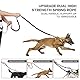 Pecute Hundeleine, freihändig, bis 110 kg, Stoßdämpfung, bequem, reflektierende Nähte, ideal zum Laufen, Joggen und Gehen (schwarz)