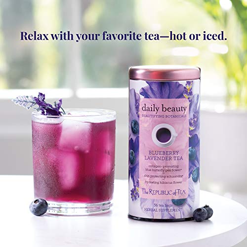 The Republic Of Tea Beautifying Botanicals® Beauty Blueberry Lavender Herbal Iced Tea Bags thumb #3