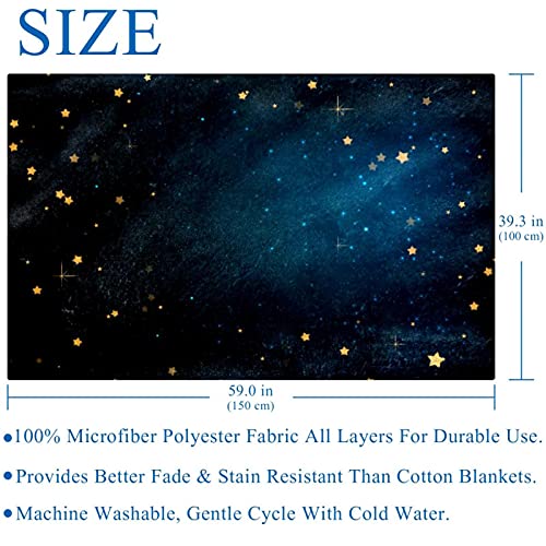 Couverture douce de qualité supérieure lit et canapé motif étoiles
