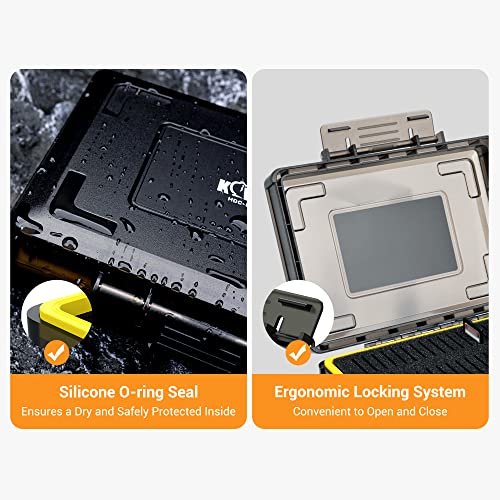 Kiwifotos 60 Slots Sd Card Case Holder For 60 Sd/Sdxc/Sdhc Card Cfexpress Type A Card, Stackable Memory Card Case Organizer Water-Resistant & Shockproof #TOP3