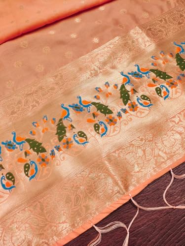 Image of DEVANGI Women's Pathni Banarasi Silk Unstitched Salwar Suit Dress Material With Dupatta