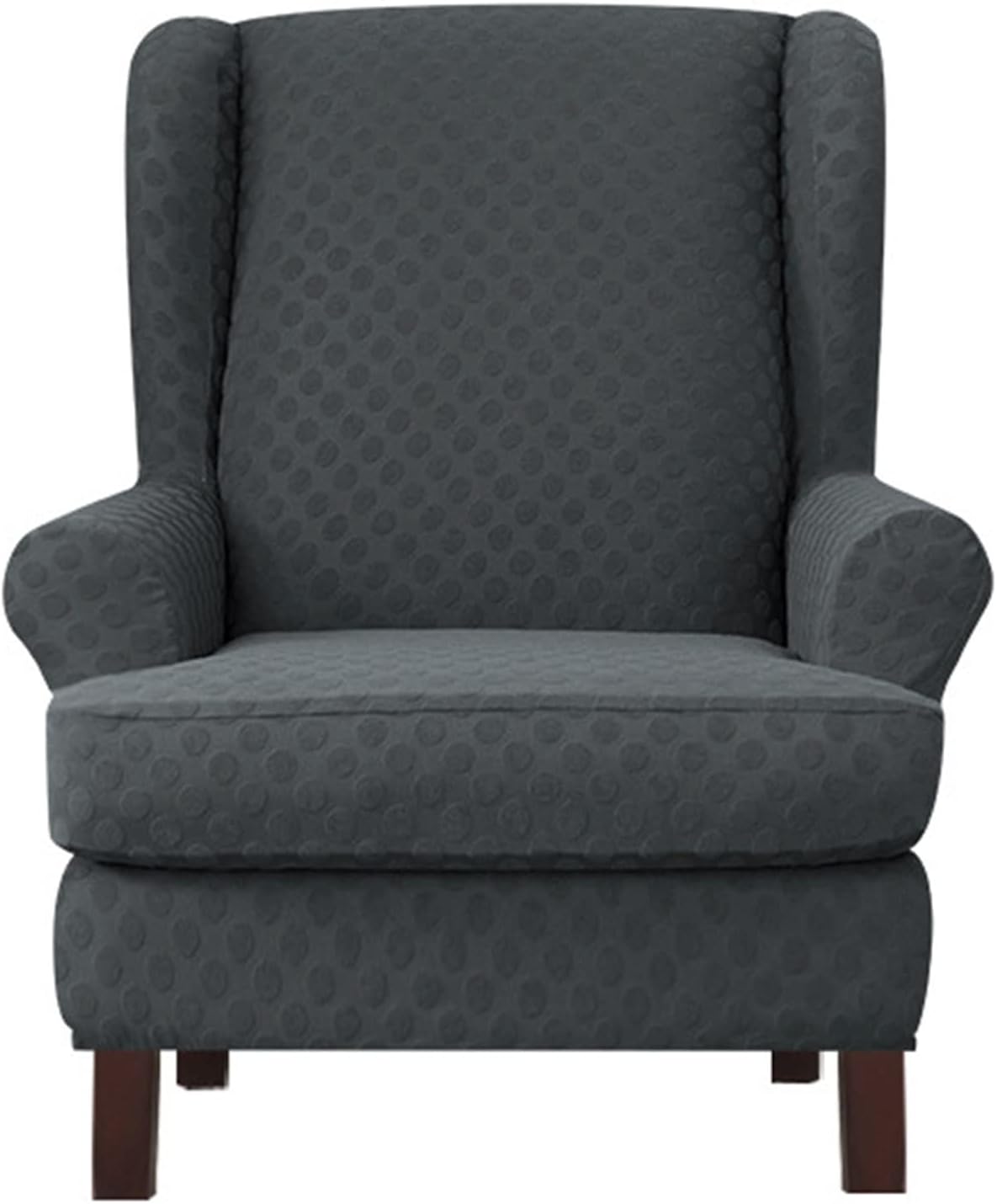 Konsilsa Decorate Armchair Cover,Stretch Armchair Chair Elastic Wingback Chair Covers Wing Backed Chair Covers Wingback Chair Slipcover Furniture Protector Wing Chair Slipcover (Color : B)