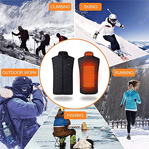 Ropa de calefacción ajustable MFXI con chaleco térmico USB unisex 6