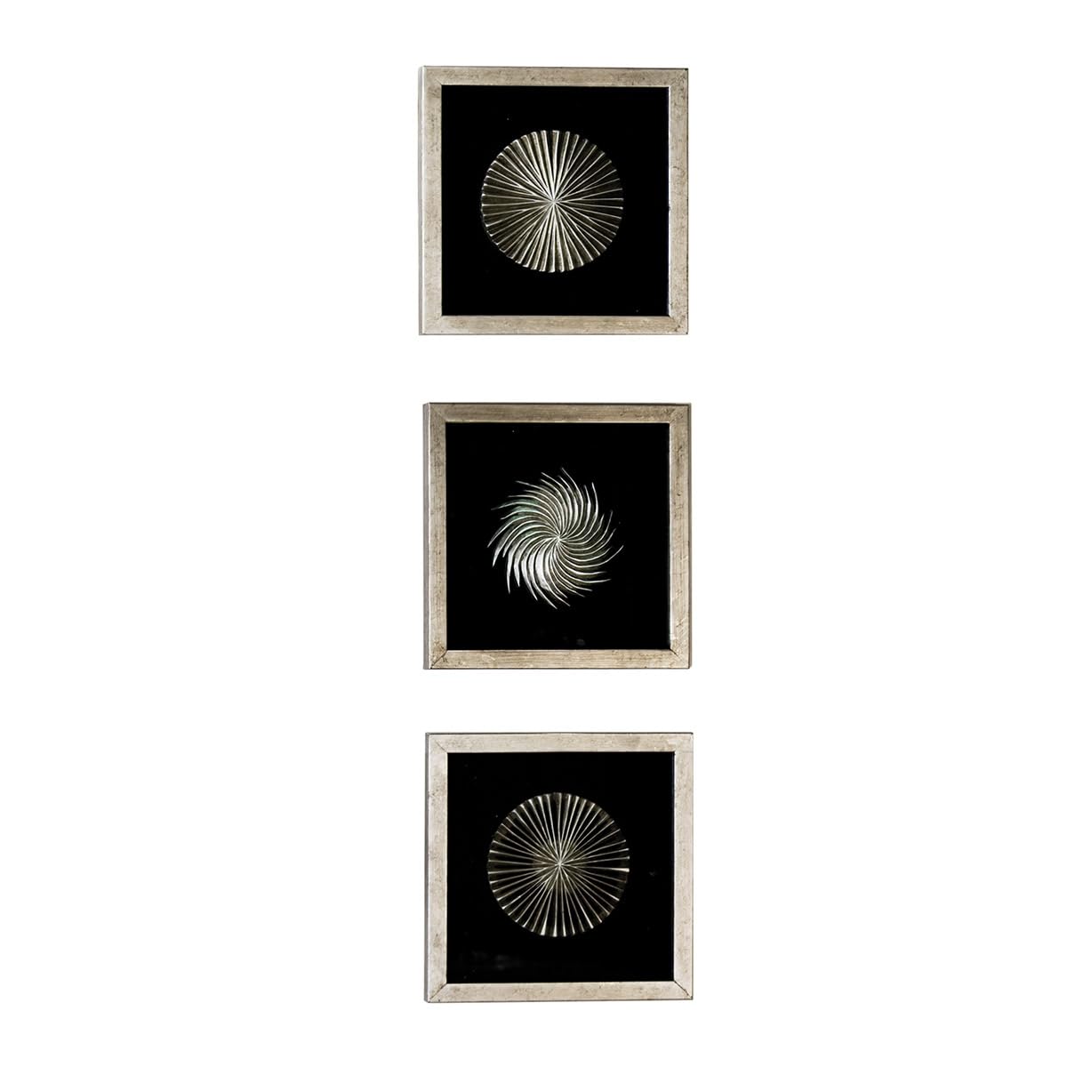 Cadre photo noir carré 30x30 cm en lot de 3 pour décorer un salon scandinave
