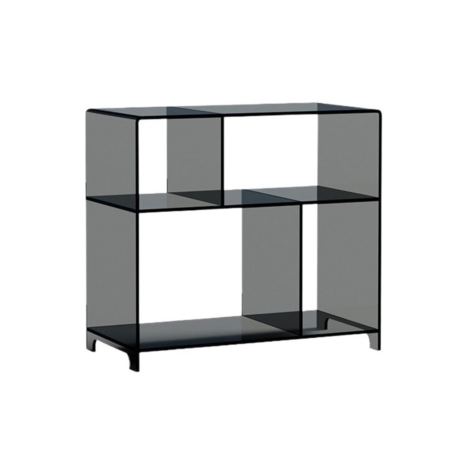 Shihan-2015 Bookcase Multi-tier Minimalism Acrylic Shelving Storage Unit Small Bookshelf for Home Office Living Room Display Shelf