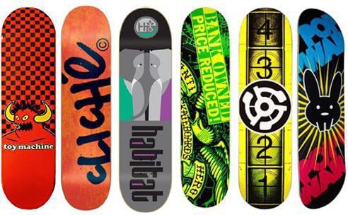 6 Toy Machine Cliche Habitat Anti-Hero Stereo Popwar 7.75 Skateboard Deck Lot