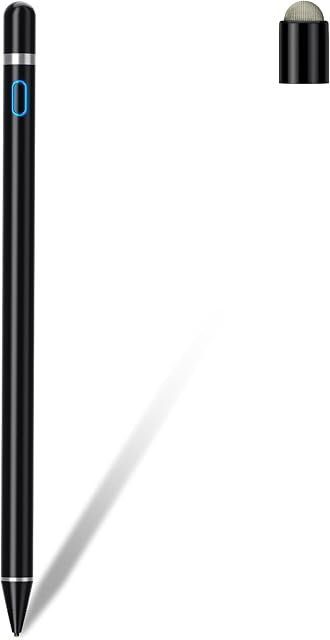 Stylus Pen, Stylus Pens for Touch Screens High Sensitivity Capacitive iPad Pencil Active Pen Compatible with iPad/Tablets/iPhone/Sam-sung/Lenovo/LG&HTC Android/iOS (With Cap) BLACK