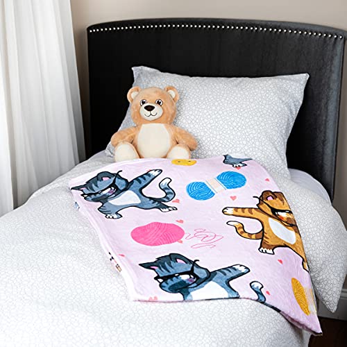 Cat Throw Blanket, Super-Soft Adorable Extra-Large Kitty Cat Blanket For Women, Teens, Kids, Girls, Kittens And Cat Lovers, Fleece Cats Blanket (50In X 60In) Warm And Cozy Throw For Bed Couch Or Sofa #TOP2