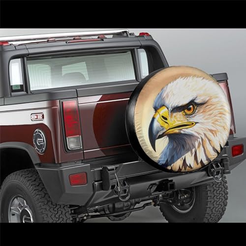 Image of Eagle Spare Tire Cover Wheel Protector Weatherproof Wheel Cover Universal Decorative Accessories for Camper RV SUV Travel Trailer 17 inch