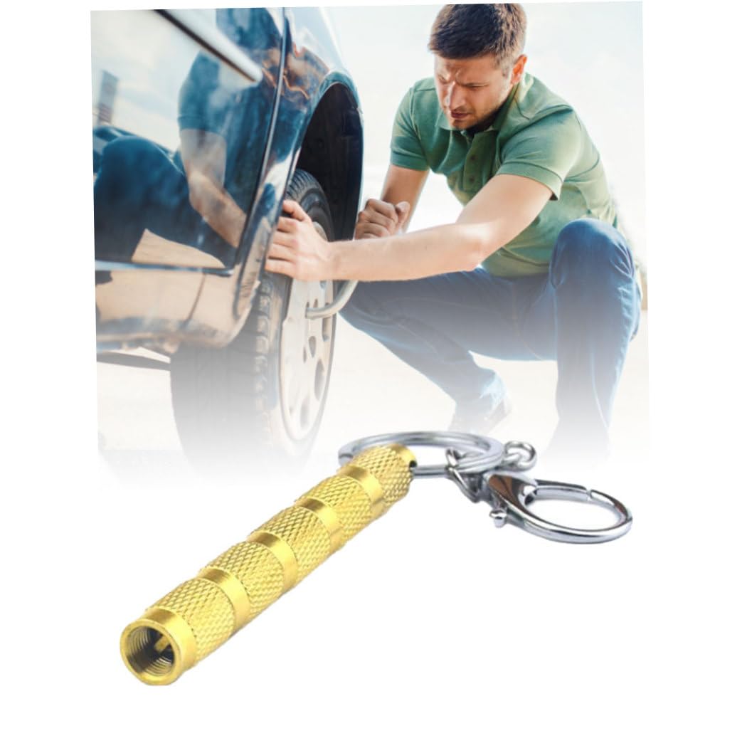 Set 4 Sgonfiagomme Portatili In Lega Di Alluminio – Valvole Di Sfiato Per Auto, Moto E Camper, Rilevamento Pressione PSI, Antiscivolo